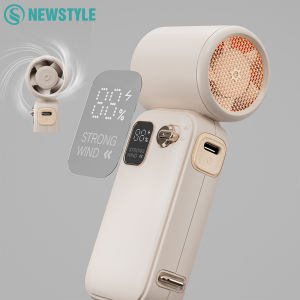 High-speed Mini Trubo Fan 10m/s Wind Speed LED Digital Display Type-C Rechargeable Handheld Fans for Portable Outdoor Neck Fans