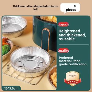 CHAHUA | Food-Grade Round & Square Baking Tin Foil Bowls