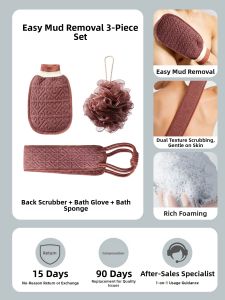 HEFENGYU | Men Strong Exfoliating Bath Set