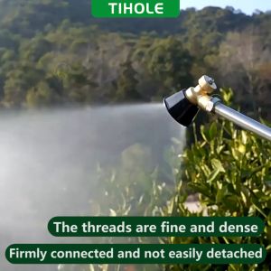 TIHOLE Pure copper Black Alloy Cyclone Nozzle Anti corrosion Fruit Vegetable Atomization 360 Adjustable Universal Nozzle Agricultural Garden Mist Spryer Nozzle high pressure brass car wash water nozzle alat penyiram sayur