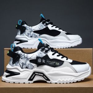 Changxiang HuiLi Mens Casual Sports Shoes Winter New Thick Bottom Warm High Top Dad Shoes Fleece Lined Comfortable Fashionable