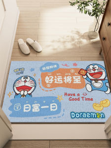 Doraemon Entrance Door Mat Customizable Outdoor Indoor Floor Carpet PVC Material Anti Dirt Wear Resistant Japanese Style Home Decor