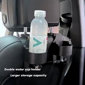 Car Hook Water Cup Holder Mult`ifunctional Seat Back Headrest Hanger Storage Rack Mobile Beverage Box Hanger