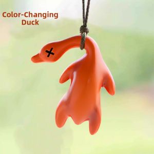 UV Activated Color Changing Roast Duck Toy Pendant Geese And Pork Roast Simulation Dolls for Children Educational Toys
