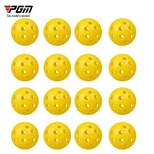 20pcs PGM Golf Hollow Indoor Practice Ball Ultra-light Swing ใส่การฝึกอบรมสีเหลืองสีขาวสีสุ่มโรงงานขายส่ง Q009