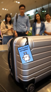 Luggage bag tag - Singapore style (2) - With Customise and Gift Bundle options