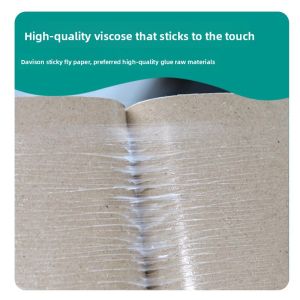 MONLEYTA | Powerful Fly Paper Mosquito Killer Strong Adhesive Fly Trap Home Use Pest Control Easy To Use Eco Friendly Paper Board Glue