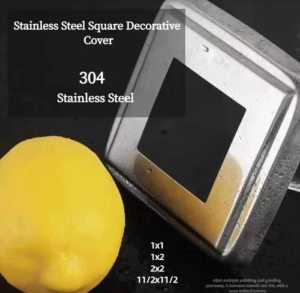 304 Stainless Cover Plate Square Flange Cover Square Tube Rectangular Tube Tubular