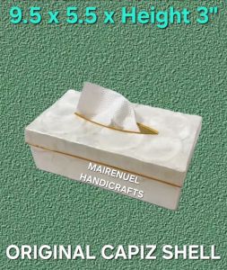 Original Capiz Shell Tissue Holder/Export Quality