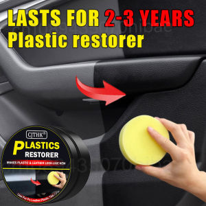 Car Plastic Restorer Auto Interior Panel Renewal Wax Coating Leather Plastic Rubber Polish Repair Auto Reconditioning Cream Care