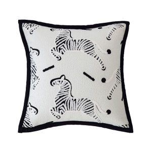Áo Gối Sofa Họa Tiết Ngựa Vằn Scandinavia Sang Trọng Đệm Ghế Sofa Hình Chữ Nhật Chất Liệu Polyester Kiểu Dáng Sang Trọng Dùng Trong Nhà