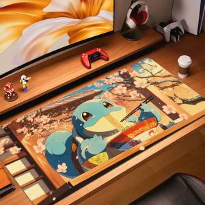 Bandai | Pokemon Anime Rubber Mouse Pad XXL Gaming Keyboard Mat With 2MM Lock Edge For PC