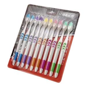 10/20pcs Personal Environmental Bamboo Charcoal Toothbrush Oral Health Low Carbon Medium Soft Bristle Wooden Handle Toothbrush