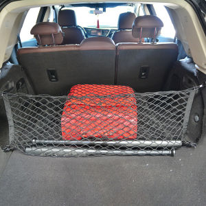Universal รถ Trunk สุทธิยืดหยุ่นสุทธิ Cargo Organizer เก็บตาข่ายไนลอน Nets ยืดภายในรถตาข่ายกระเป๋าเครือข่าย