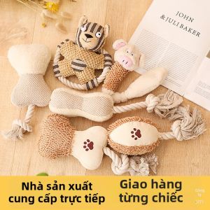 Squeaking Canvas Chew Toy for Dogs