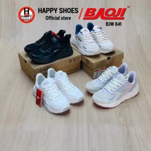 [🥇บาโอจิแท้100%🔢ไซส์37-41🆓ฟรี...ถุงเท้า 1 คู่] BAOJI รุ่น BJW841 รองเท้าผ้าใบหญิง รองเท้ากีฬาหญิง รองเท้าวิ่งหญิง สวย นุ่มเบา สบายเท้า