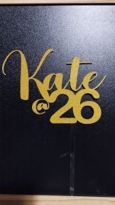 Customized Cake Topper Glittered