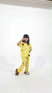 Kiminori LODY.CP Setelan Baju Tidur Anak Perempuan Lengan Pendek