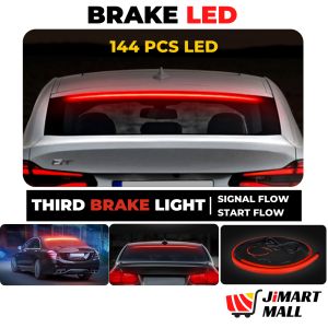THIRD BRAKE LED STRIP Safety Light Bar Rear Back Warning Turn Signal Flow Tail Lamp Boot Emergency DRL A7 BMW Lampu Kereta Break 汽车日行灯警示灯