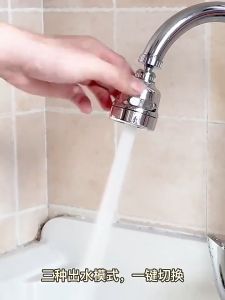 3 Modes 360 Degree Swivel Faucet Anti Splash Rotatable Faucet Kitchen Sink Faucet Extenders Water Saving Tap Connector Faucet Nozzle for Kitchen Bathroom