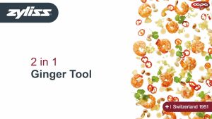 Dụng cụ mài củ gừng Zyliss 2 in 1 Ginger Tool- Switzerland since 1951