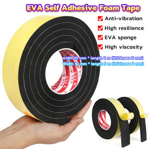 C.N. VA Foam Tape Self Adhesive Door Seal Strip Anti-Collision Window Gap Filler 5m/2m