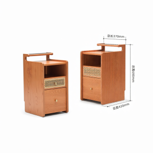 YUANSHI YUANSU | Solid Cherrywood Bedside Table