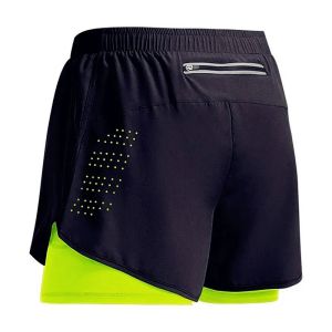 2026New Mens Fitness Training Shorts Summer 2 In 1 Quick Dry Gym Beach Running Double-deck Shorts Outdoor Sportswear Men shorts