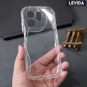 Case Silikon Wavy & Clear Case untuk Infinix Hot 10, 11 Play, dan 30