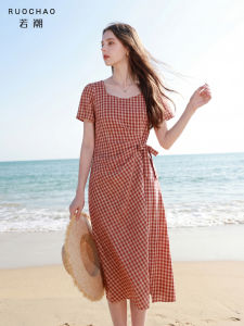 3COLOUR·S | Squre Neck Retro Slimming Dress