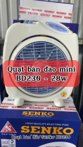 Quạt Bàn Đảo Mini 2 Tấc Senko Cao Cấp BD230 28W - Quạt Hộp Nhỏ Gọn - Hàng Chính Hãng - Bảo Hành 24 Tháng