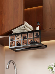 Wall-mounted Tissue Box Bathroom Face Towel Organizer