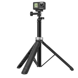 TELESIN 360° Rotatable Selfie Stick Tripod for Cellphone Gopro Hero 13 12 11 10 9 8 7 DJI OSMO Action 5 4 3 Insta360 X4 X3 ACE Pro Action Camera Accessories