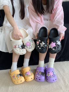 Giày Đế Mềm Đế Mềm Thời Trang Ngoài Trời Cho Nữ Giày Đi Biển Mùa Hè Giày Lười Đế EVA Giày Đế Mềm Mùa Hè Phong Cách Ngọt Ngào