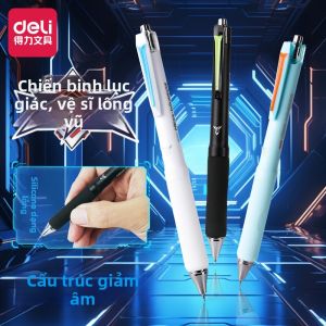 deli | Bút Bi Nhấn Trọng Tâm Thấp Ít Ồn Màu Đen