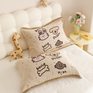 BEIPIN | Cute Panda Design Oil-Resistant Anti-Slip Gauze Pillow Towel Pair