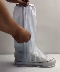 📍พร้อมส่ง📍ถุงบูทเท้ากันน้ำ ถุงคลุมเท้า รุ่นหนา กันน้ำ กันฝุ่น ถุงพลาสติก มียางรัดต้นขา