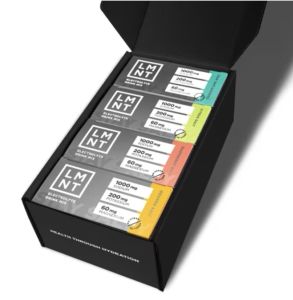 (Free LMNT Box) LMNT Electrolyte Drink Mix Assorted 30 Pack Bundle (120 Sachets)  Zero Sugar Hydration from USA (No Sugar Gluten-Free No Artificial Ingredients Paleo-Keto and Vegan Friendly)
