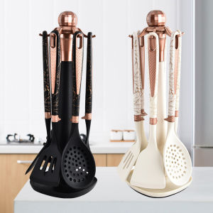 Non-Stick Diamond Pattern Kitchen Set with Organizer