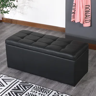 Shoe-Changing Storage Bench Wooden Long Bench