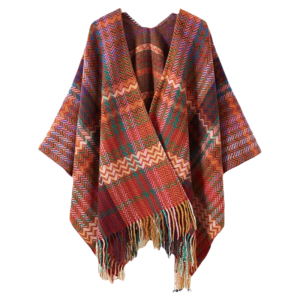XUANXUAN | ผ้าคลุมไหล่สไตล์ชาติพันธุ์สำหรับผู้หญิง ฤดูใบไม้ผลิและฤดูใบไม้ร่วง ผ้าคลุมไหล่แบบยาว 150 ซม. ผ้าโพลีเอสเตอร์ ผ้าคลุมไหล่แบบมีแขนสำหรับการเดินทาง
