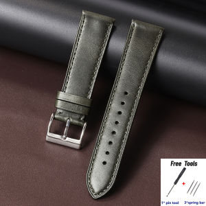 18mm 20mm 21mm 22mm Retro Genuine Leather Strap Oil Wax Discoloration Cowhide Watchband Business Men Women Watch Straps Belts