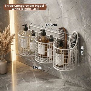 MINGZHIYIFAN | Bathroom Wall Mounted Storage Organizer