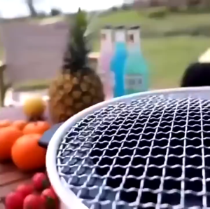 Bếp Nướng Than Mini Cỡ Nhỏ Chịu Nhiệt Bếp Than Nướng Cắm Trại Phù Hợp Tiệc