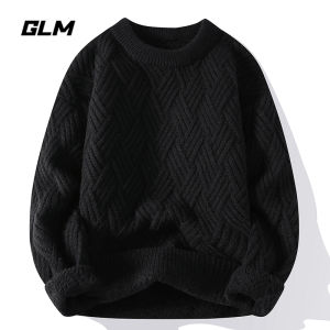 GLM Brand New Year Red Cherry Blossom Sweater for Men And Women Snake Year Spring Festival round Neck Long Sleeve Knitted Sweater