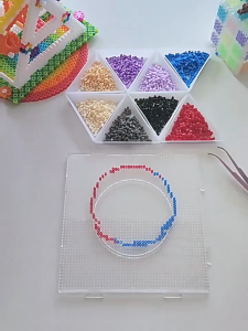 VIVIDI Handmade Perler Beads Baking Cloth Transparent DIY Toy Accessories Perler Beadsheat-resistant Paper Edge-stitched Heat Press Paper for Photo Perler Beads