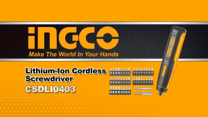INGCO 4V 5NM LI-ION SCREWDRIVER SET | 43 BITS | CSDLI04062
