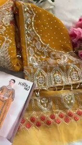 [PRE-ORDER] Ready Made Heavy Bluming Georgette Embroidered Suit (10-15days delivery)