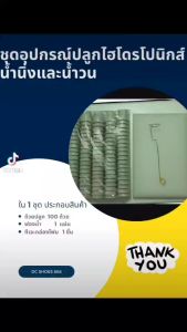 100 บริการ ถ้วยปลูกผักไฮโดรโปนิกส์ ฟรี, ฟองน้ำเกรด A, กับ ที่เจาะรูถ้วยปลูก