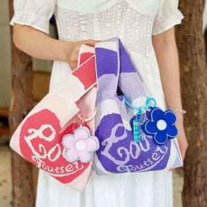 Túi Xách Đan Bằng Vải Len Túi Tote Túi Đựng Cơm Trưa Túi Xách Nữ Túi Xách Mềm Túi Xách Thường Ngày Túi Xách Thời Trang